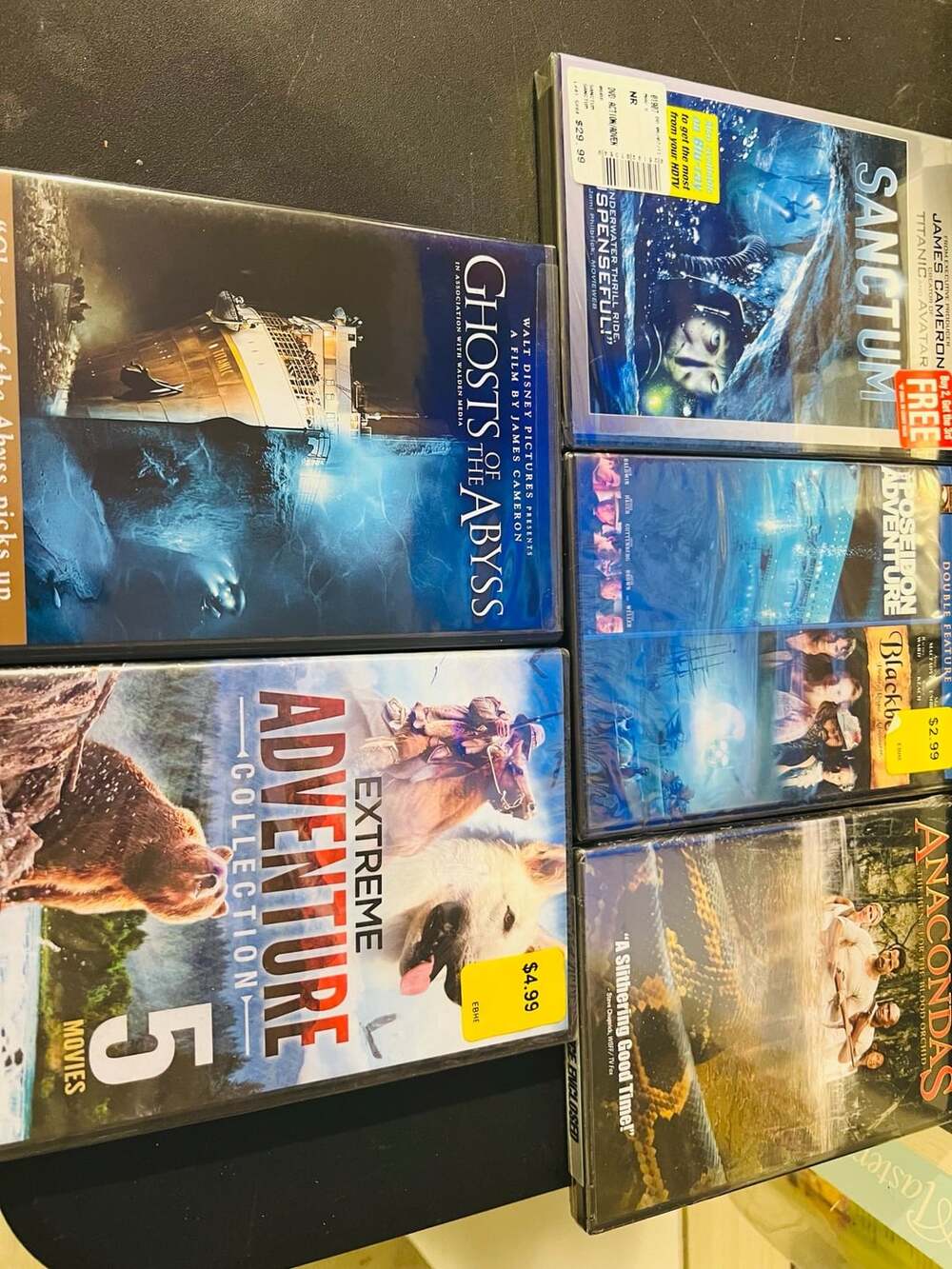 Action Survival DVD Lot Brand New Sealed Sanctum Ghosts of the Abyss Anacondas